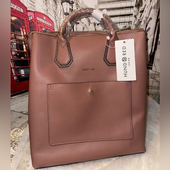 Authentic Japanese brand Hund Red convertible backpack satchel - Picture 1 of 16